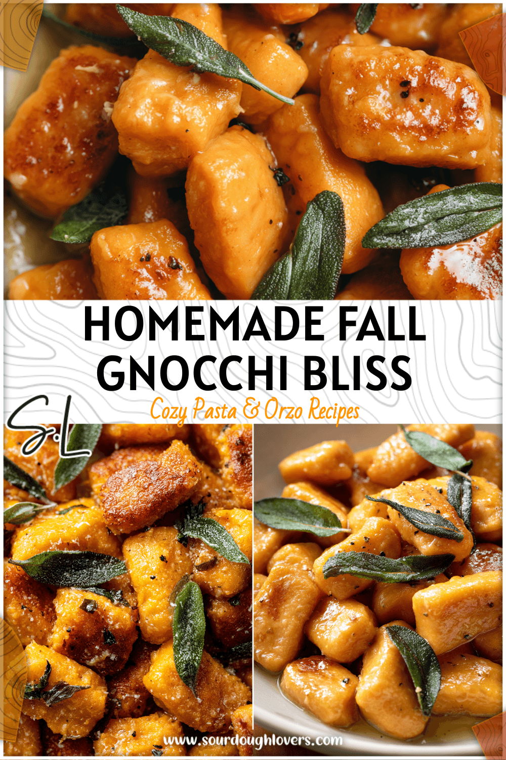 Homemade sweet potato gnocchi tossed in brown butter sage sauce for a fall-inspired comfort meal.